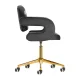 Velvet Swivel Beauty Chair 4Rico QS-OF213G, Grey