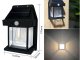 Saules lampa ar kustības sensoru, 3 režīmi, ūdensizturīga, 600lm, melna
