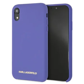 Karl Lagerfeld Silicone dėklas Apple iPhone XR, violetinis