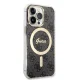 Guess 4G Print MagSafe Bundle for iPhone 13 Pro: Case + Charger, Black