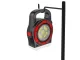 Portable Solar LED Flashlight with Power Bank HB-6678C, Red