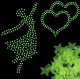 Glow in the Dark Stars for Ceiling 100 pcs, Green