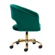 Velvet Swivel Chair 4Rico QS-OF212G, Green