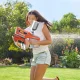 Bakalu 2-in-1 Electric Water Gun with Rechargeable Battery, Orange