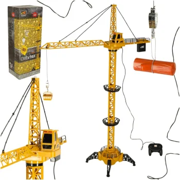 RC Construction Crane with Hook 4CH, 128 cm
