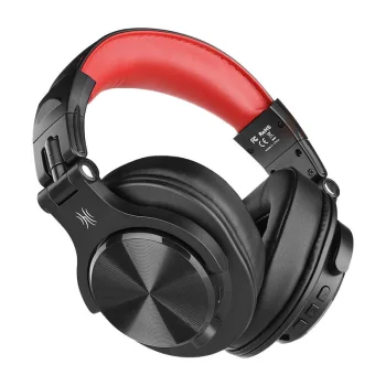 Oneodio Fusion A70 Wireless Headphones, Black and Red