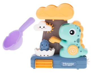 Bath Toy with Water Wheel and Shower Dinosaur