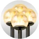Ilumen LS-103 Solar Garden Lights, Transparent Balls, 4 Pcs