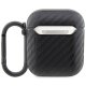BMW AirPods 1 / 2 чехол Carbon Double Metal Logo, черный