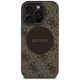 Guess iPhone 16 Pro Max Case 4G Circle Classic Logo MagSafe, Brown