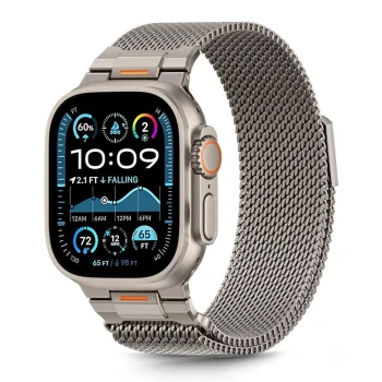 Tech-Protect Milano Vanguard Strap for Apple Watch (44 / 45 / 46 / 49 mm) - Titanium