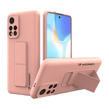 Wozinsky Kickstand Case for Xiaomi Poco M4 Pro 5G with Stand, Pink