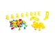 Kids Educational Constructor Building Blocks Pins Screws + Screwdriver, 181 pcs.