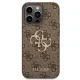 Guess 4G Big Metal Logo Case for iPhone 14 Pro Brown