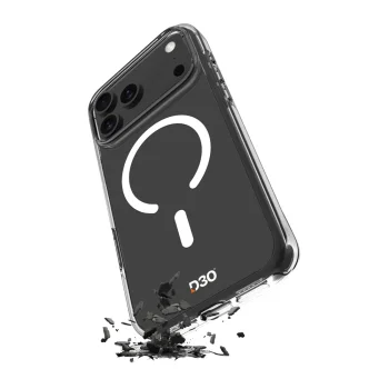 Puro iPhone 17 Pro Case Impact Clear D3O MagSafe, Transparent