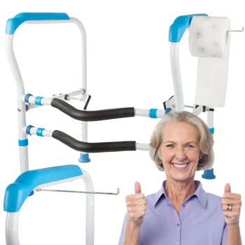 Adjustable Toilet Grab Bar / Support Frame for Seniors