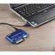Hama 55348 USB 2.0 35-in-1 Multi Card Reader, Blue