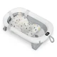 Foldable Baby Bathtub with Thermometer and Newborn Support Ricokids RK-287, white-grey
