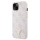 Guess iPhone 14 Pro Max Case Crossbody 4G Metal Logo, Pink
