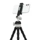 Fotopro UFO3 Flexible Tripod with Ball Head and Smartphone Holder, Black