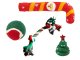 Festive Dog Toy Set 4 pcs (Rope, Ball, Tree, Candy Cane)