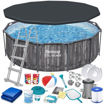 Bestway 5614X Power Steel Frame Pool 366x100 cm with Accessories