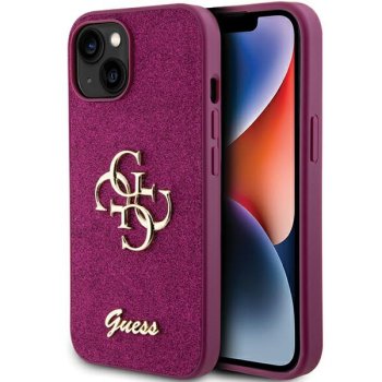 Apple iPhone 15 6.1'' Glitter Script Big 4G Case Cover, Purple