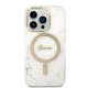 Set Guess Gubpp14lhmeacsh Case+ Charger iPhone 14 Pro 6.1\\\" White/white Hard Case Marble Magsafe
