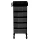 Gabbiano 008 Hairdressing Trolley, Black