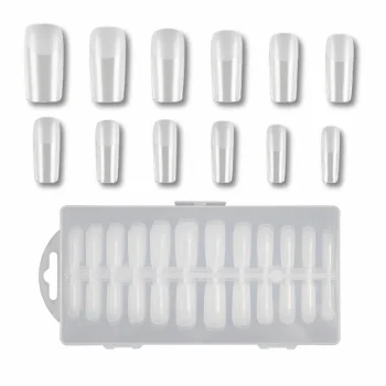 Soft Gel Nail Tips, Square Shape, 240 Pcs