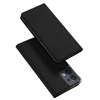 Dux Ducis Skin Pro Wallet Flip Case for Oppo Reno 8, Black