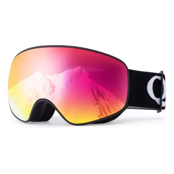 Qunature Kids Ski Goggles (Size M/L), Black
