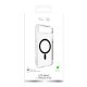 Puro Lite Mag TPU+PC Case Compatible with MagSafe iPhone 17 Air - Transparent with Black Ring