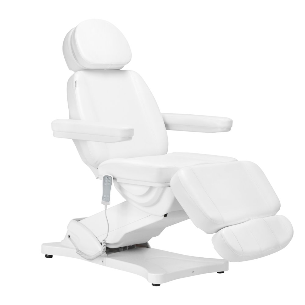 Sillon Classic Electric Beauty Chair, 3 Motors, Heated, White (1)