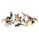Animal Figures Toy Set Zoo Safari Farm with Storage Box, 28 pcs
