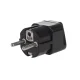Maclean MCE155 Universal Power Adapter UK/US to EU, Black