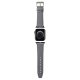Ремешок Karl Lagerfeld Saffiano Monogram для Apple Watch 38/40/41 мм - серебристый