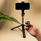 Selfie Stick with Tripod Forever SST-100 with Bluetooth Remote, Black