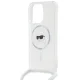 Karl Lagerfeld iPhone 15 Pro Case Crossbody IML Karl Head MagSafe, Transparent
