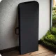 Plonos Folding Catering Table and 2 Benches Set 180cm Black