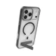 ZAGG Santa Cruz Snap KS MagSafe Case with Stand iPhone 17 Pro Max - Clear and Black