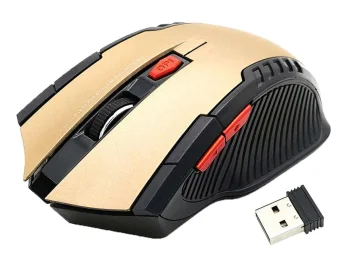 Wireless Optical Gaming Mouse AK303A, Black/Gold