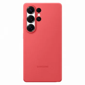 Original Samsung Galaxy S25 Ultra ( SM-S938 ) Silicone Cover Case, Red (EF-PS938CREGWW)