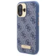 Guess iPhone 16 Case 4G Logo Plate MagSafe, Blue