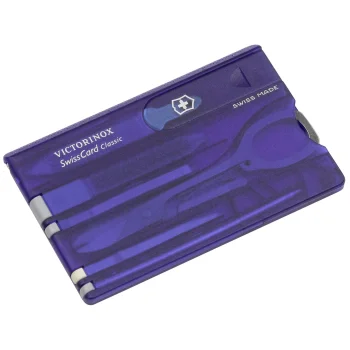Multitool Card Victorinox SwissCard Classic, Blue Transparent