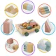 Nukido NK-853 Wooden Pull-Along Toy with Blocks