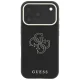 Guess Grained & Big Resin Logo Case for iPhone 18 Pro Max / 17 Pro Max - Black