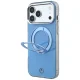 Mercedes with ring Stand and Iconic Logo MagSafe Case for iPhone 18 Pro / 17 Pro, Blue