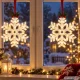 LED Window Decoration Snowflake, 40 cm, White