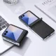 Samsung Galaxy Z Flip 7 (SM-F766B/DS) DUX DUCIS Bril Series Leather + PC Cover Case, Black